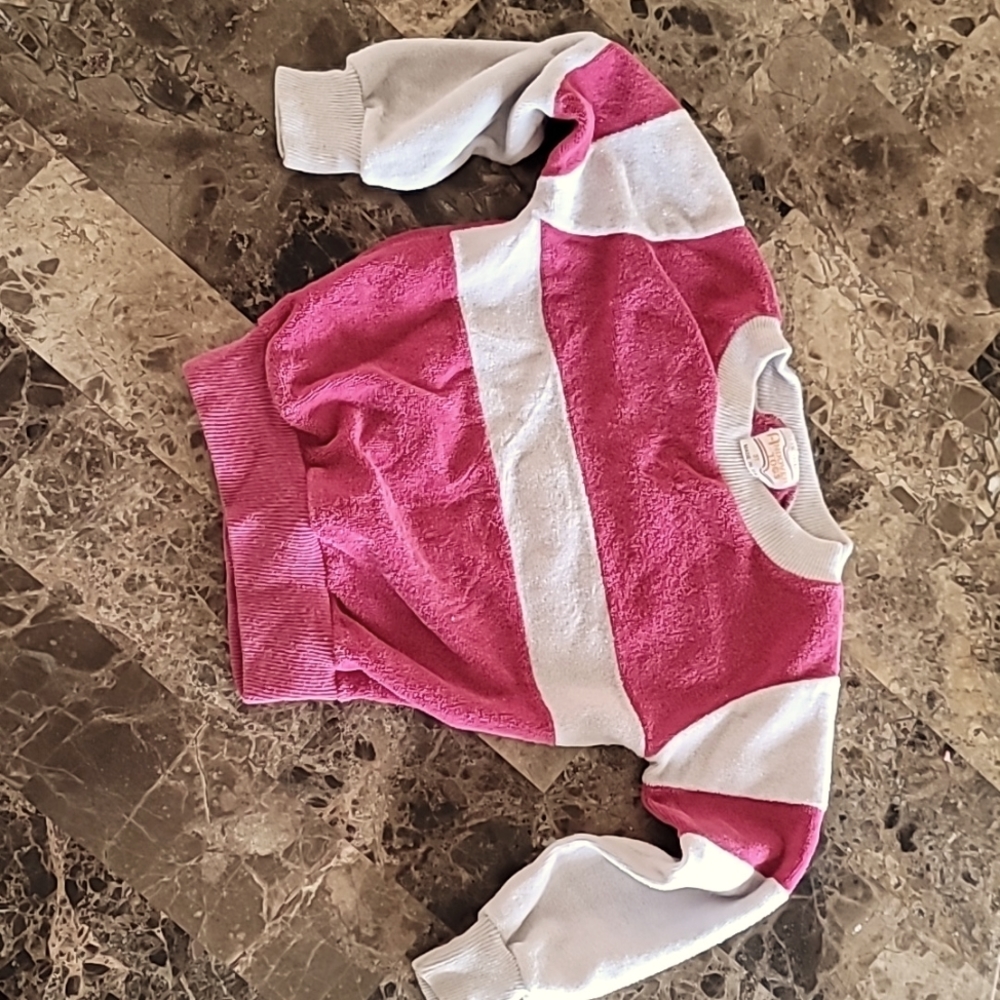 Vintage (70s 80s?) Toddler terrycloth sweatshirt